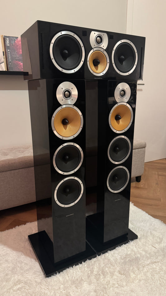 Bowers & Wilkins CM9 Theatre Front Towers & Centre Speaker