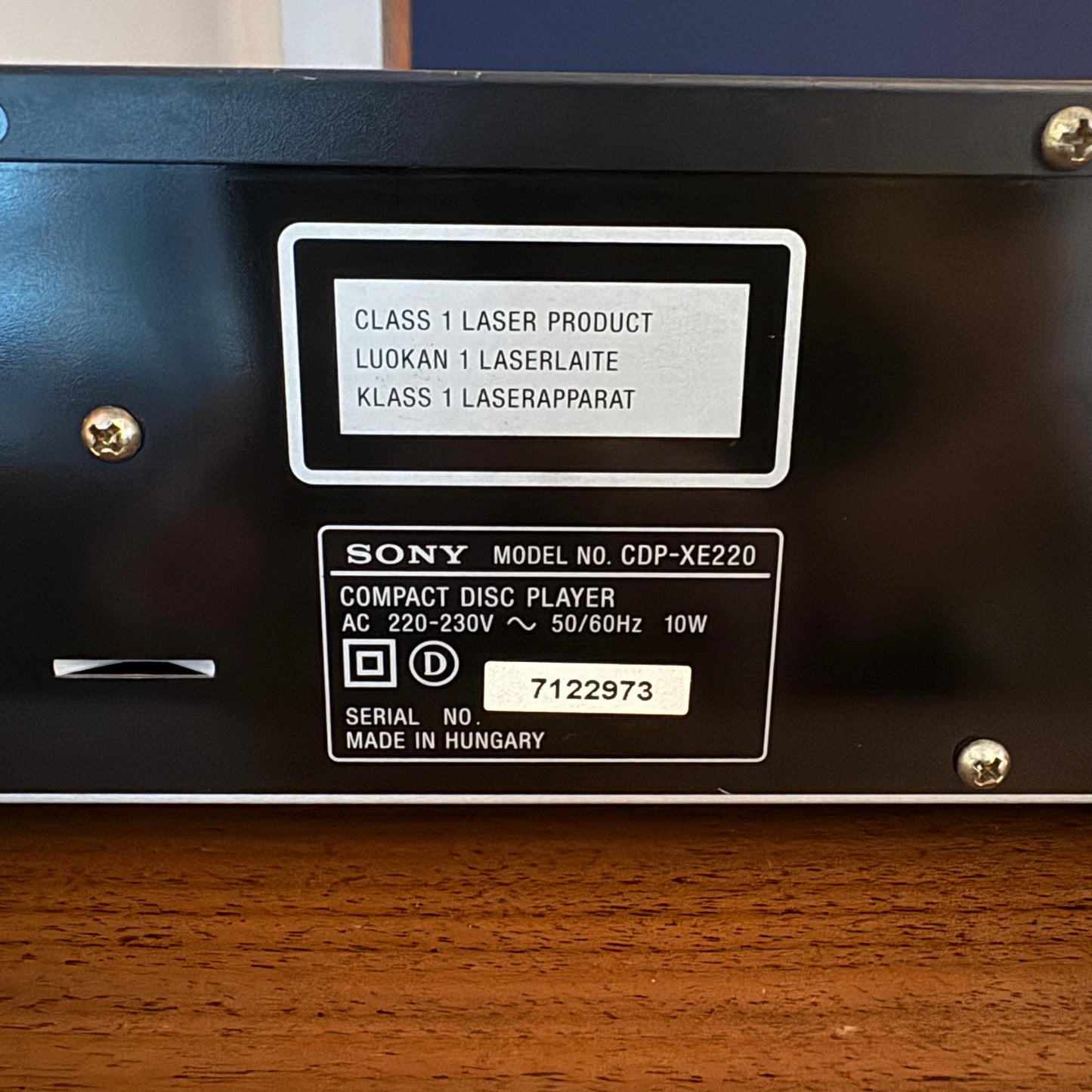 Sony CD Player CDP-XE220