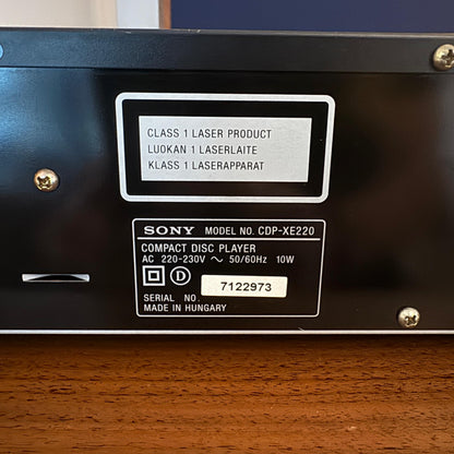 Sony CD Player CDP-XE220