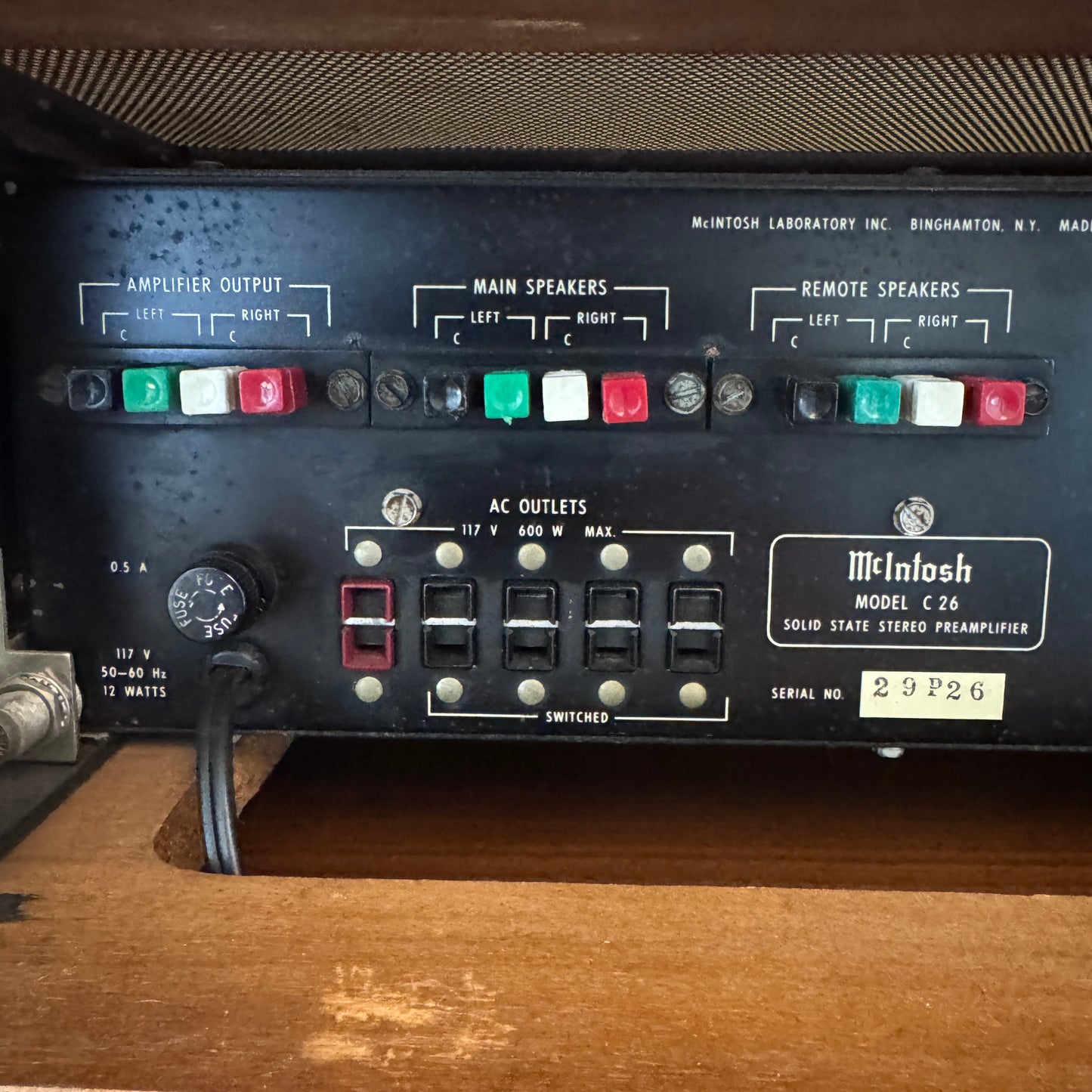 McIntosh C26 Stereo Preamplifier